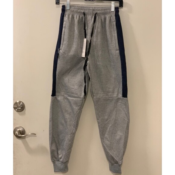NWT Ruito Fashion Sports Youth Boys Gray Drawstring Ribbed Hem Jogger Pants Sz M - Picture 3 of 8